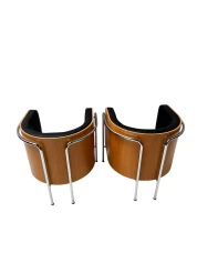 Bauhaus Style S3002 Club Tub Armchairs by Christoph Zschoke for Thonet, 2000s